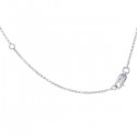 CNC set clover shape diamond necklace in 18 K gold
