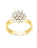 Multi-stone diamond ring in 18 K gold