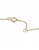 Diamond necklace in yellow gold - 18 K gold: 1.84 Gr