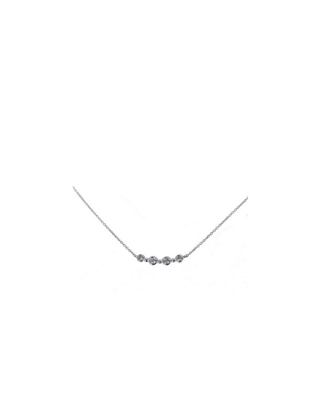 18 karat white gold necklace