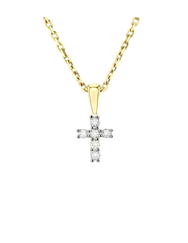 copy of Diamond cross pendant in 18 K gold