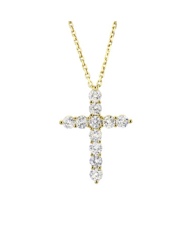 Pendentif croix diamant 1ct