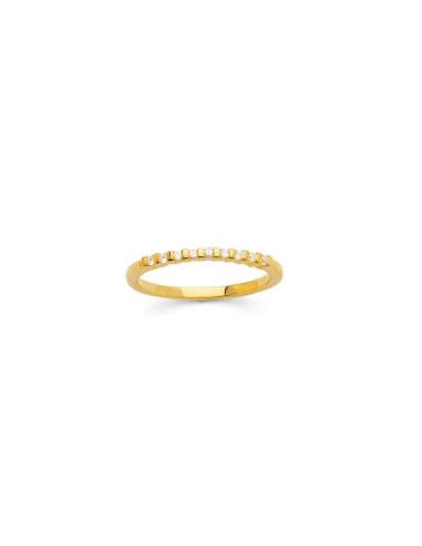 copy of Diamond wedding ring in white gold - 18 K gold: 2.00 Gr